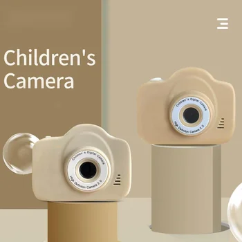 2023 Детская цифровая Двойная камера Высокой четкости 1080P Видеокамера Игрушечная Мини-камера Цветной Дисплей Детские подарки на день Рождения