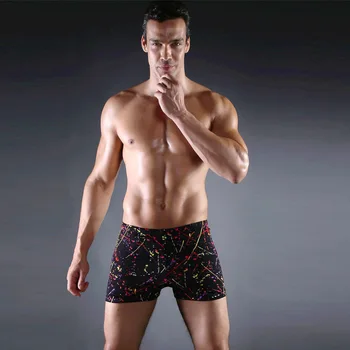 2023 Новые мужские плавки с принтом, однотонные плавки, качественные мужские пляжные брюки, большие размеры, популярные