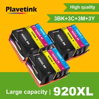 3 Комплекта Чернильных картриджей Plavetink Для HP 920 XL, Совместимых С HP Officejet 6000 6500 6500 Беспроводной 6500A 7000 7500 Принтер с полным набором чернил