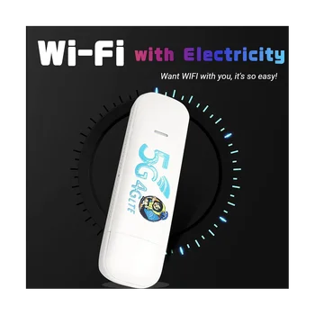 4G LTE Беспроводной Wi-Fi маршрутизатор Высокоскоростное покрытие передачи Стабильный сигнал Портативный USB Wi-Fi маршрутизатор со слотом для SIM-карты