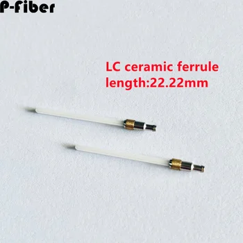 5 шт. керамический однорежимный наконечник LC/FC/SC/ST 126um длиной 22,22 мм, специальная вилка, может быть настроена с различными отверстиями, бесплатная доставка