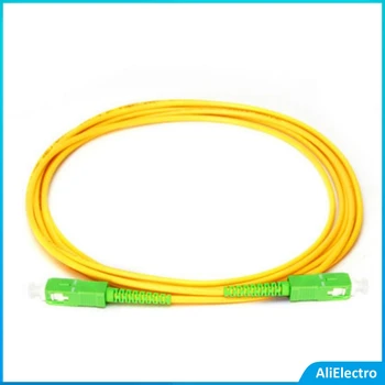 50 шт. SC APC к SC APC Симплексный 3,0 мм ПВХ однорежимный оптоволоконный соединительный кабель 1 М 2 М 3 М Fibra Optica Перемычка