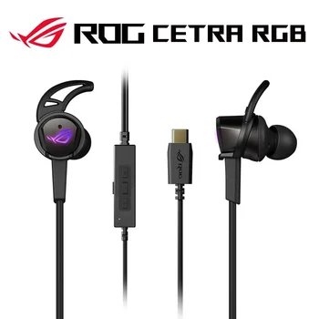 ASUS ROG Cetra RGB Наушники для Rog Phone 5/3/2 Type-C Игровая Гарнитура ANC с Активным Шумоподавлением Объемный звуковой эффект 7.1