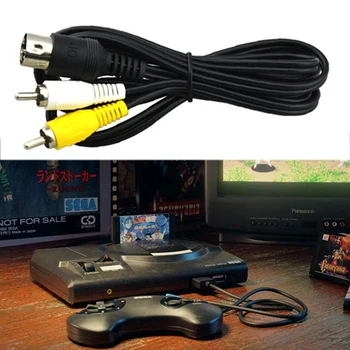 AV-кабель Аудио-Видео Кабель RCA-шнур для SEGA Mega Drive 1 Для Genesis 1 1,8 метра
