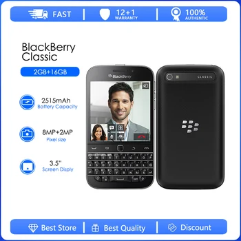 BlackBerry Classic Q20 Обновленный-Оригинальный телефон Q20 двухъядерный 2 ГБ ОЗУ 16 ГБ ПЗУ 8-мегапиксельная камера Бесплатная доставка