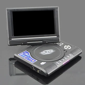 DVD-плеер 7/8 дюймов CD с поворотом экрана на 270 градусов с дистанционным управлением AU Plug