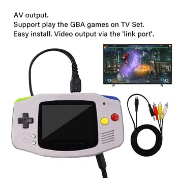 GBA Экран IPS TV Out ЖК-дисплей Замена ЖК-дисплея 8 цветов с регулируемой яркостью для Game Boy Advance для запасных частей консоли GBA
