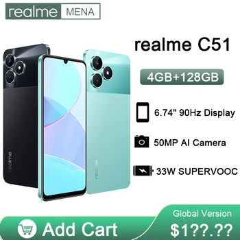 realme C51 4G Глобальная версия 6,74 