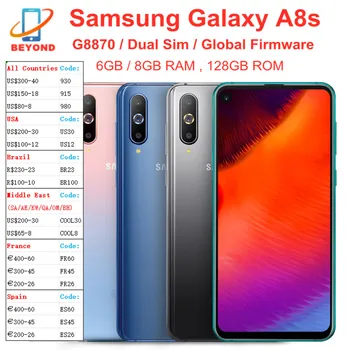 Samsung Galaxy A8S G8870 с двумя Sim-картами Snapdragon 710 6 ГБ/8 ГБ оперативной памяти 128 ГБ ПЗУ 6,4 