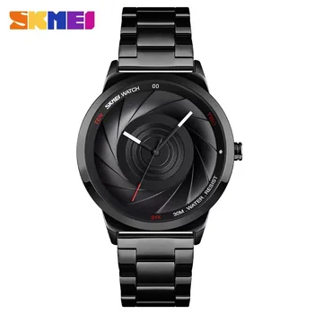 SKMEI, модные мужские часы с 3D циферблатом, лучший бренд класса Люкс, водонепроницаемые часы из нержавеющей стали, водонепроницаемые часы reloj Sport, кварцевые часы