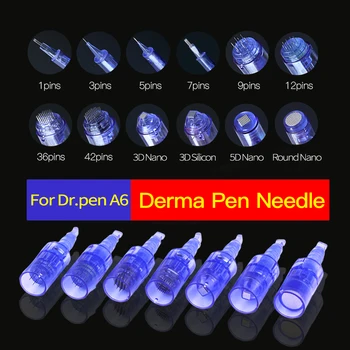 Ultima Dr pen A6 Игольчатый Дерма-Картридж 10/20 шт Штыковые Иглы Для Ручек 9 24 36 pin Nano Картридж Для Auto Dr. Pen A6