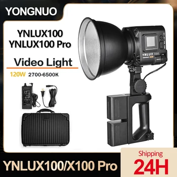 YONGNUO YNLUX100 Pro 120 Вт СВЕТОДИОДНЫЙ Светильник для Видеосъемки 2700 К-6500 К Студийная Фотолампа С Управлением Приложением, Светильник для Фотосъемки, Портативный Светильник Для Камеры