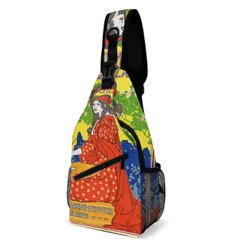 Винтажный рекламный Плакат Франция, Нагрудная сумка из саржи с полной печатью, плотный пехотный ранец, Летние лагеря Высшего Качества