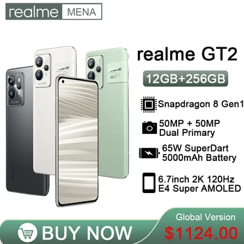 Глобальная версия realme GT 2 Pro 12 + 256 ГБ 5G Snapdragon 8 Gen 1 SONY IMX766 Камера 6,7 