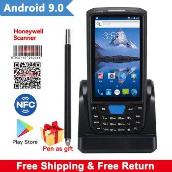 Дешевый Android Портативный Терминал PDA Honeywell Сканер штрих-кода 1D Лазерный 2D QR Портативный Терминал Сбора данных с 4G WIFI NFC
