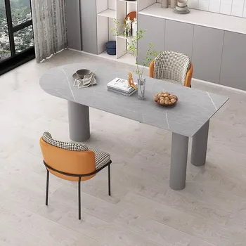 Дизайн гостиной Обеденный Стол в скандинавском минималистичном стиле, Роскошный Обеденный Стол для завтрака, Современный Стол для Кормления, Кухонная Мебель