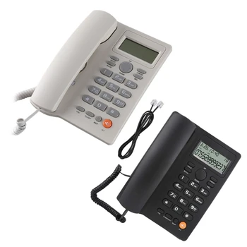 Дисплей Вызывающего абонента Телефон Громкой Связи Проводной Стационарный Телефон KX-T2025
