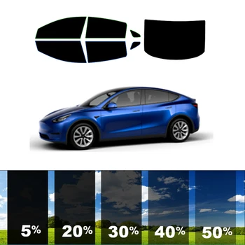 Для Tesla Модель Y 2017-2023 Комплект для тонировки окон СВОИМИ РУКАМИ ЛЮБОЙ оттенок для ВСЕХ окон ZHUAIYA