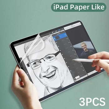 Защитная пленка Paper Feel Для экрана Матовая ПЭТ-Роспись Write Для iPad 10-го поколения Air 5 4 10,9 2022 Pro11 Ipad 10,2 9-го 8-го 7-го