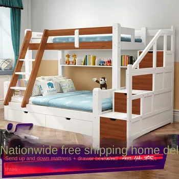 Изделие может быть изготовлено по индивидуальному заказу. Производители кроватей из массива дерева поставляют детские кровати из массива дерева с верхним и нижним отделениями