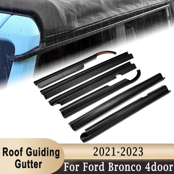 Козырьки боковых стекол Водосточный желоб на крыше для Ford Bronco 2021 2022 2023 4- Защита дверей от солнца капель дождя и шумного ветра