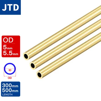 Латунная труба JTD наружный диаметр 5,5 мм длина 300500 мм Наружный диаметр 5 мм 5,5 мм Полая прямая круглая тонкая латунная трубка