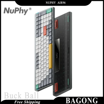 Механическая клавиатура nufy Air96 Горячая замена 2,4 G Беспроводная клавиатура Трехрежимный ПК с динамической RGB подсветкой Аксессуары для геймеров Mac 4000 мАч