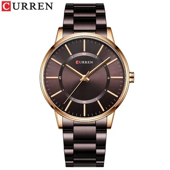 Мужские часы Curren от ведущего бренда, классический ремешок из нержавеющей стали, мужские часы, водонепроницаемые 30 метров