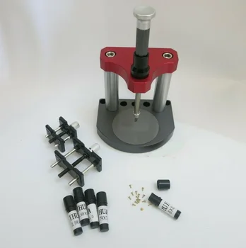 Набор инструментов для фрезерования ножек циферблата часов с держателем механизма и различными металлическими ножками циферблата для ремонта часов W3137