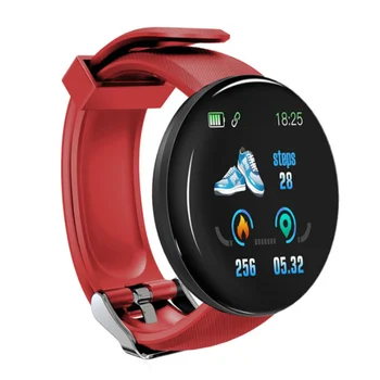 Новые умные часы Для Мужчин И Женщин, Умный браслет LED D18, Умные часы, Водонепроницаемый Умный браслет с сенсорным экраном, Умный браслет Inteligente