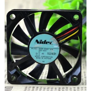 Новый Вентилятор для NIDEC D06R-24SS1 04B 6 см 24 В 0.12A 6015 3-проводной Преобразователь частоты Вентилятор 60 ×60 × 15 мм