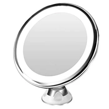 Противотуманное Светодиодное Зеркало Для Макияжа С Держателем На Присоске, Вращающиеся На 360 Градусов Зеркала Для Душа и Бритья P9