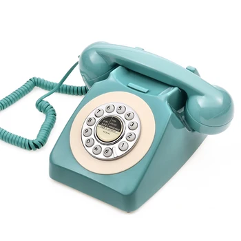 Прочные подарки, практичный домашний Телефон в пасторальном стиле, прозрачные кнопки, Настольный Европейский Старомодный Винтажный Ретро Стационарный телефон