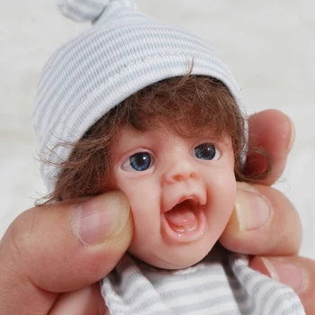 Реалистичные Куклы Для новорожденных Мини-Милые Маленькие Силиконовые куклы Для Всего Тела