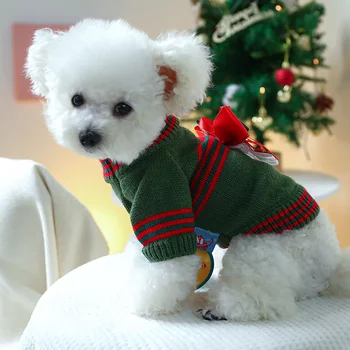 Рождественский свитер для собак, Зимняя одежда для кошек и Щенков, Рождественская одежда для собак, Костюм для шнауцера, Чихуахуа, йоркширского пуделя, Бишона