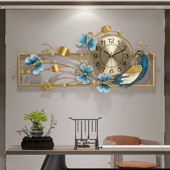 Роскошные современные кварцевые настенные часы нового дизайна, бесшумные и элегантные настенные часы большого формата, большое 3D украшение гостиной