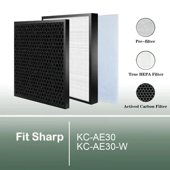 Сменный фильтр True HEPA и Carbon для моделей KC-AE30 KC-AE30-W Sharp Air Purifier KCAE30W