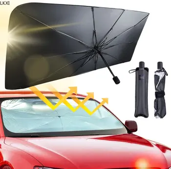 Солнцезащитный козырек на лобовом стекле автомобиля, Складной зонт, солнцезащитный козырек, УФ-блок, переднее стекло автомобиля, Автомобильные чехлы на лобовое стекло, Грузовые автомобили