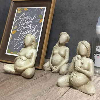 Статуя роженицы После родов, скульптура беременной матери из грязи, Настольный декор, Украшение дома, Подарки для матерей