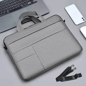 Сумка для ноутбука, деловая компьютерная сумка через плечо, тонкий чехол для ноутбука Apple Macbook Air, Xiaomi Huawei, ASUS, 14-15, 6 дюймов, сумка для ноутбука