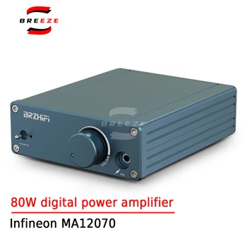 Цифровой усилитель BREEZE HIFI 80 Вт с низким уровнем искажений Infineon MA12070 Ultra TPA3116 Домашний цифровой усилитель аудио
