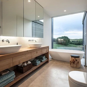 Шкаф для ванной комнаты, каменная панель, встроенный умывальник, японский стиль, тихий ветер, умывальник, комбинация шкафов, новый китайский стиль