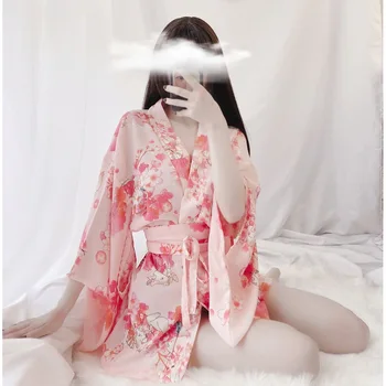 Японское Кимоно, Сексуальное женское белье, Косплей-наряд для женщин, Традиционный халат, Костюмы Юката, Пижамы, Мягкая одежда для косплея